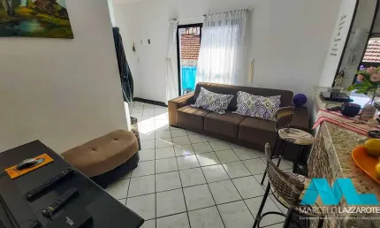Apartamento com 1 quarto e 1 vaga privativa no Boqueirão em Praia Grande