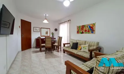 Apartamento 2 quartos, 2 wc, guilhermina em praia grande, a 400 m da praia