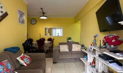 Apartamento de 85 m², 2 quartos na aviação em praia grande a 100 m da praia