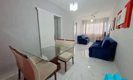 Apartamento 2 suítes, mobiliado e reformado, canto do forte em praia grande
