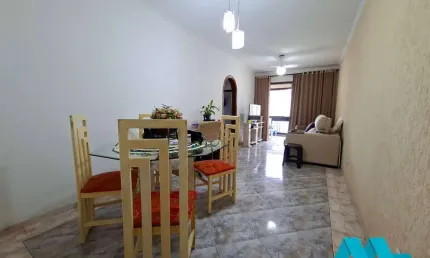 Apartamento vista mar, 2 quartos, mobiliado, na Guilhermina em Praia Grande