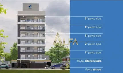 400m do mar - Apartamento com 3 dormitórios sendo 01 suíte, 95 m² por R$ 630.498 - Gravatá - Navegantes/SC