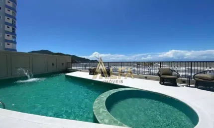 Apartamento frente mar / com 3 suítes à venda, 141 m² por r$ 2.000.000 - gravatá - navegantes/sc