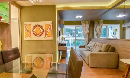 Apartamento mobiliado no bacacheri, 3 quartos sendo 1 suíte e 3 vagas - pronto para morar