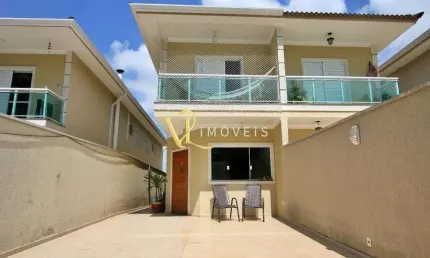 Casa em condomínio fechado com 3 quartos à venda na rua marília, 44, jardim barbacena, cotia por r$ 840.000