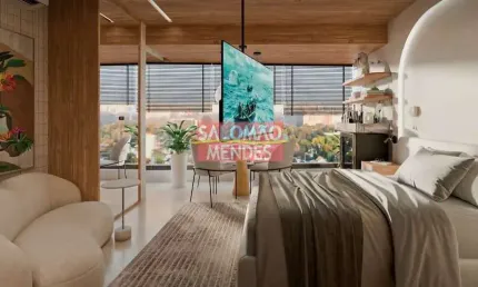 Sensacional Studio, 29m²,  no melhor da Batista Campos