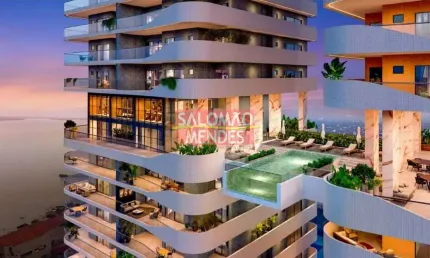 Apartamento luxuoso, frente Baia no Umarizal - Lançamento