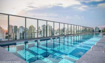 Apartamento para Venda em São Paulo, Brooklin Paulista, 2 dormitórios, 2 suítes, 3 banheiros, 1 vaga