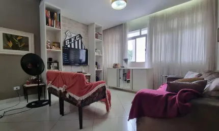 Apartamento à venda, 3 quartos, 1 vaga, gonzaga - santos/sp