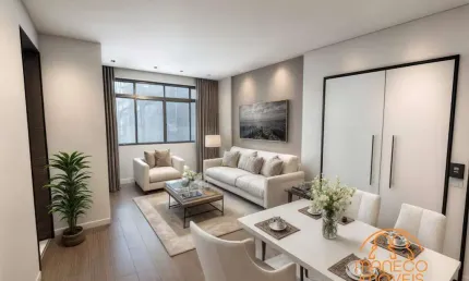Apartamento à venda, 2 quartos, 1 suíte, 1 vaga, campo grande - santos/sp