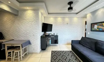 Apartamento à venda, 2 quartos, 1 vaga, centro - são vicente/sp