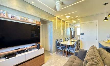 Apartamento à venda, 2 quartos, 1 vaga, Areia Branca - Santos/SP