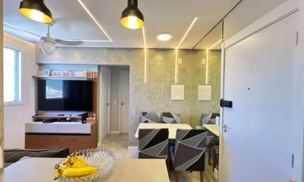 Apartamento à venda, 2 quartos, 1 vaga, areia branca - santos/sp