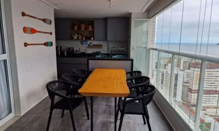 APARTAMENTO - VENDA - VISTA MAR - 3 QUARTOS ( 3 SUÍTES) - 3 VAGAS - LAZER COMPLETO -GONZAGA - SANTOS/SP