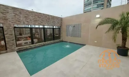 Cobertura à venda, 3 quartos, 1 suíte, 2 vagas, boqueirão - santos/sp
