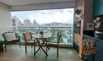 Apartamento à venda, 3 quartos, 1 suíte, 2 vagas, gonzaga - santos/sp