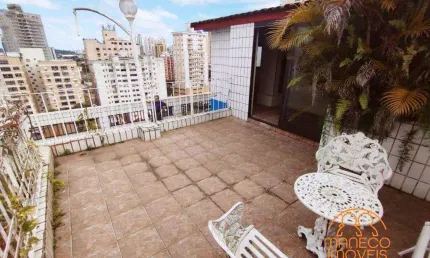 Cobertura à venda, 4 quartos, 1 suíte, 2 vagas, PONTA DA PRAIA - Santos/SP