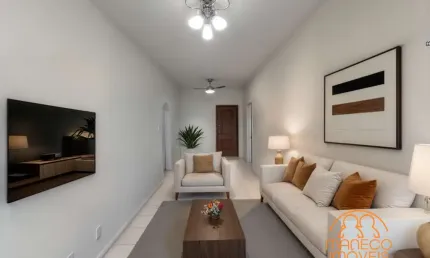 Apartamento à venda, 2 quartos, 1 vaga, Vila Mathias - Santos/SP