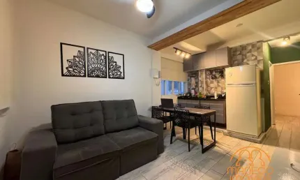 Apartamento à venda, 1 quarto, 1 vaga, josé menino - santos/sp