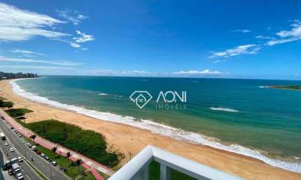 Cobertura frente mar com 3 suítes e 4 vagas de garagem .