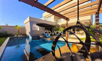 Porteira fechada - Casa duplex - 4 quartos - 411m²  Área construída - 611m² Terreno plano - por R$ 5.500.000,00 - Interlagos - Vila Velha/ES