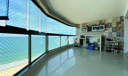 Lindo apartamento, frente mar, todo reformado com 3 dormitórios à venda, 138 m² por R$ 1.700.000 - Praia de Itaparica - Vila Velha/ES