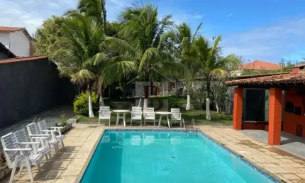Espetacular casa à venda em Maricá-RJ, 5 quartos, 3 suítes, 4 vagas, 400m² - Jardim Atlântico Leste.