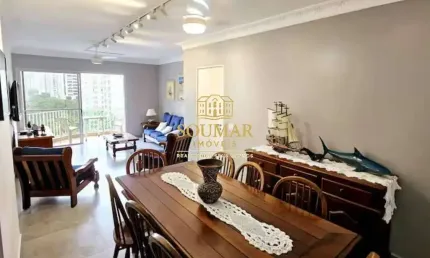 Apartamento com 3 suítes, 5 minutos da praia. Pitangueiras - Guarujá