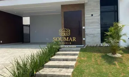 Casa Térrea com Spa e 3 suítes no Condomínio Campos, Sorocaba/SP.