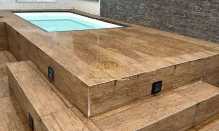 Cobertura à venda com 163,59m² de área total, estuário, santos/sp.