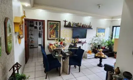 Lazer e espaço em apto 2 dorms. no campo grande - santos