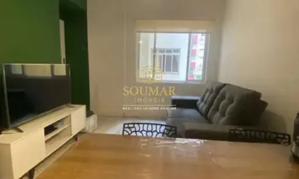 Apartamento de 1 dormitório reformado à venda, josé menino, santos/sp