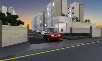 Apartamento à venda em são gonçalo, amendoeira, com 1 quarto, 40,82m²