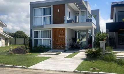 Imóvel de luxo à venda em Eldorado do Sul-RS: Sobrado com 4 quartos, 2 suítes e 315m² no condomínio Peninsula Ponta da Figueira