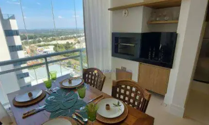 Apartamento com 1 dormitório para alugar, 55 m² por R$ 5.980/mês - Vila Homero - Indaiatuba/SP