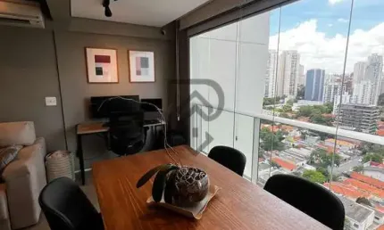 Apartamento Brooklin, pronto para morar andar alto sala ampliada