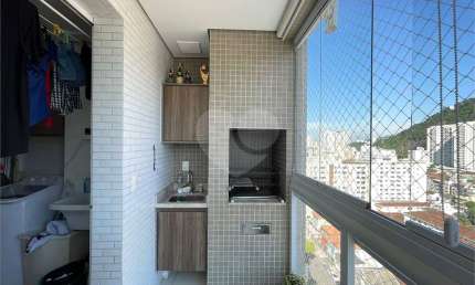 Apartamento com 2 quartos à venda na Rua Carlos Gomes, Marapé, Santos