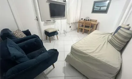 Apartamento com 1 quarto à venda na Rua Jorge Tibiriçá, Gonzaga, Santos