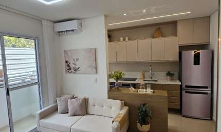 Apartamento com entrada Facilitada,  Sacada, Elevadores e Lazer Completo.