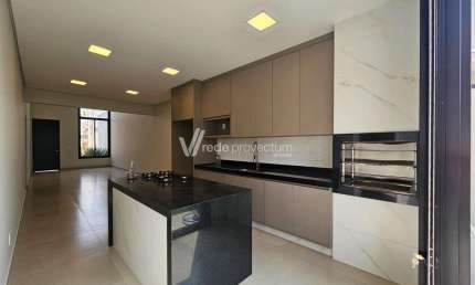 Casa em condomínio fechado com 3 quartos à venda na Avenida Luiz Greco, 600, Vila Monte Alegre, Paulínia, 137 m2 por R$ 1.040.000