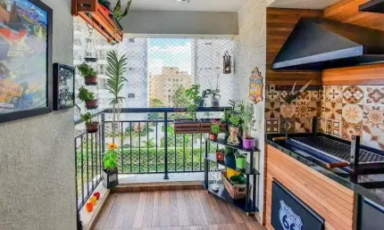 Apartamento lindo 2 dormitórios à venda, 55 m² sacada com churrasqueira por r$ 480.000 - são bernardo do campo/sp