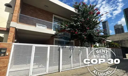 Casa 02 pavimentos,  5 suítes até 10 pessoas, locação - cop30