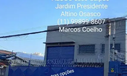 Barracão / Galpão / Depósito com 1 sala para alugar na Avenida José Lopez Lázaro, 17, Presidente Altino, Osasco