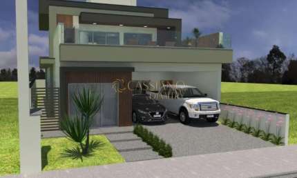 Casa assobradada à venda de 187m² | 03 domitórios, sendo suítes e 04 vagas de garagem | Condomínio Malibu | Caçapava.
