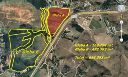 Área à venda de 656.383 m² | jardim colônia - jacareí |