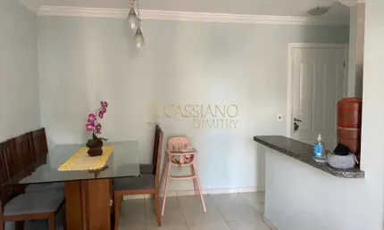 Apartamento à venda de 56m² | 02 dormitórios, sendo 01 suíte e 01 vaga de garagem | edifício mediterrâneo - parque industrial | são josé dos campos |