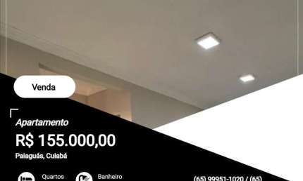 Apartamento para Venda em Cuiabá, Paiaguás, 2 dormitórios, 1 banheiro, 1 vaga