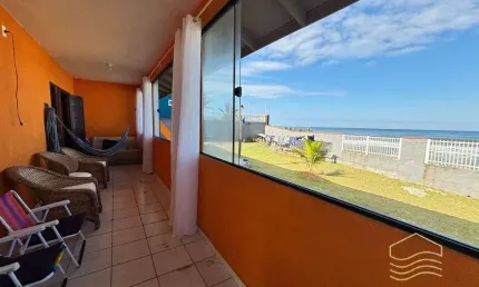 Casa Pé na Areia Frente Mar At 400m² - Balneário Barra do Sul- Salinas