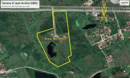 Terreno à venda, 80000 m² por R$ 10.500.000,00 - Urucutuba (Jurema) - Caucaia/CE