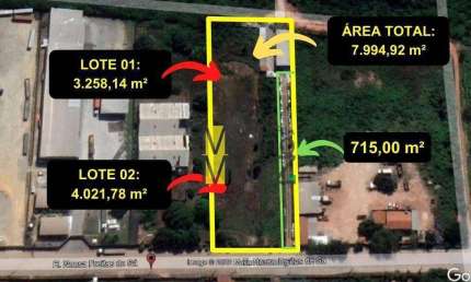 Terreno Comercial para alugar, medindo 7.994,92 m² por R$ 8.000/mês - Eusébio - Eusébio/CE